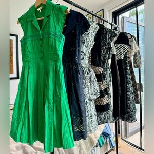 Ten Summer Dresses from Anthropology, Ann Taylor, Marc Bouwer, WHBM (all size 0)